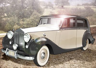 Vintage Art Deco Car (cream)