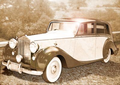 Vintage Art Deco Car (retro)