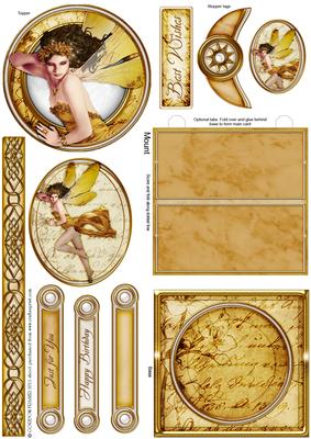 Forest Fairy Acantha (gold) Mini Easel
