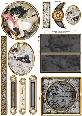 Forest Fairy Acantha (black) Mini Easel