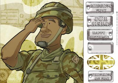 Army Dude Ii 8x8 Quick Card