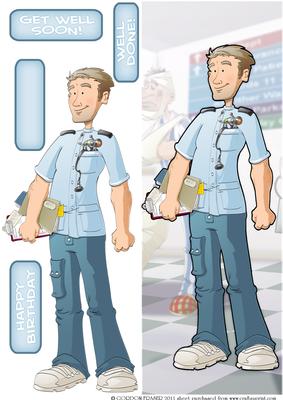 Male Nurse Dude Large Dl