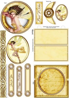 Forest Fairy Acantha (yellow) Mini Easel