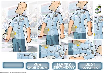 Male Nurse (bald) Dude Pyramid