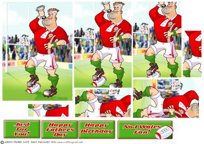 Rugby Dude Wales Pyramid.