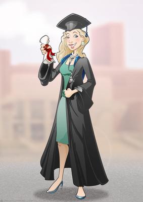 Graduation Lady (doctor) A4