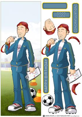 Sports Football Coach Large Dl