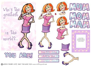 Greatest Mum/mam/mom Mirror Card.
