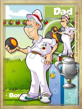 Lawn Bowling Dude Kit.