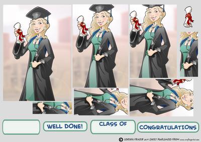 Graduation Lady (doctor) Pyramid