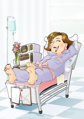 Get Well Soon Dudess (brown Hair) A4