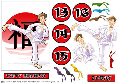 Karate Dude Teen Numbers.