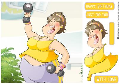 Get Fit Dudess 2 8x8 Quick Card