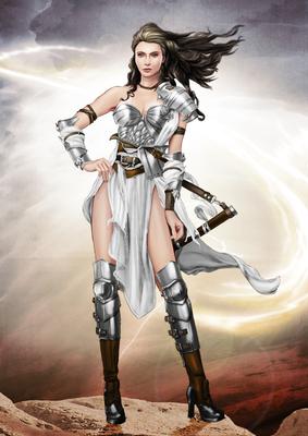 Gina Warrior Princess (white) A4