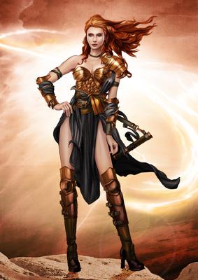 Gina Warrior Princess (copper) A4