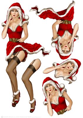 Eva Grace Winter Wonderland (red/blonde Hair) Decoupage