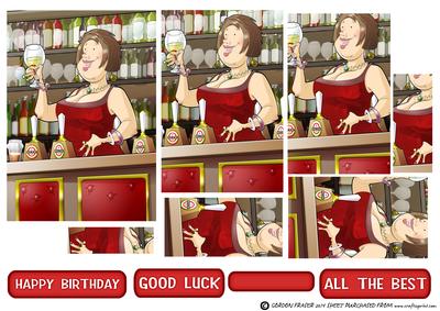 Barmaid Dudess (brown Hair) Pyramid