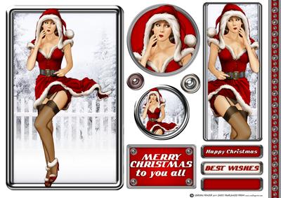 1950's Eva Grace Christmas (red) Topper Sheet