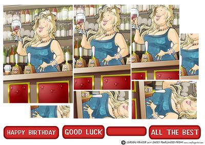 Barmaid Dudess (blonde Hair) Pyramid