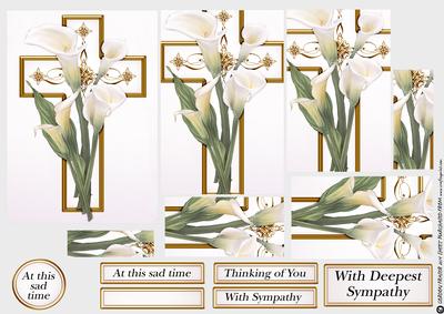 White Lily Cross Pyramid