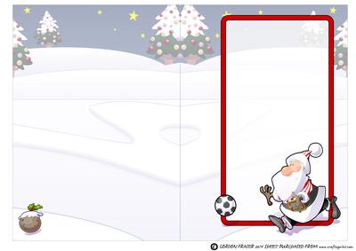 Football Santa Dude (red and White Stripes) Insert