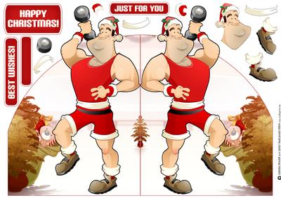 Get Fit Dude Christmas Shaped