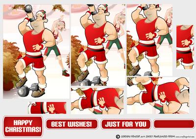 Get Fit Dude Christmas Pyramid