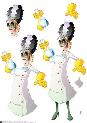 Mad Scientist Dudess Decoupage Sheet
