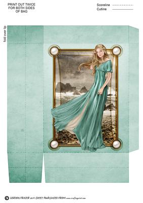 Lady Guinevere (aqua) Mini Bag