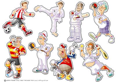 Sports 'puffer Stickers'