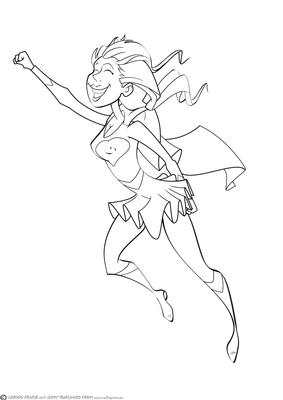 Valentine Hero Dudess Digital Stamp
