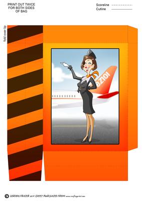 Air Hostess Orange Mini Bag