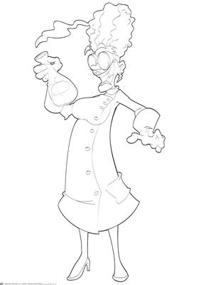 Mad Scientist Dudess Digital Stamp