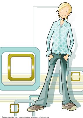 Birthday Teen Dude A4.