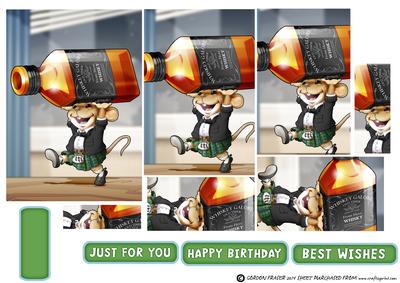 Scots Whisky Mouse! Green Kilt Pyramid
