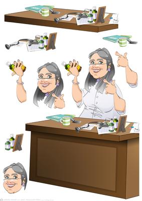 Birthday/retirement Doctor Lady Decoupage Sheet
