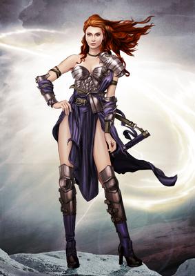 Gina Warrior Princess (purple) A4