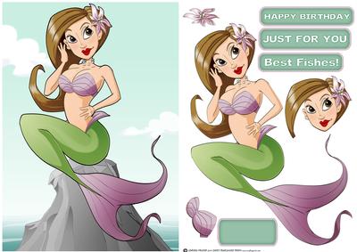 Mermaid Dudess Brown Hair