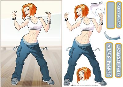 Fitness Dancer Dudess Red Hair