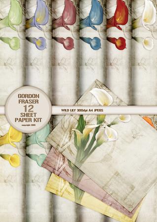 12 Sheet Wild Lily Paper Kit