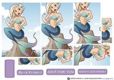 Mermaid Dudess Blonde Hair Pyramid