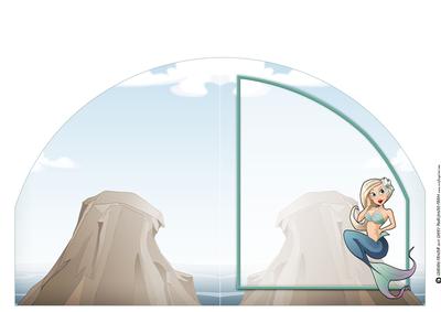 Blonde Hair Mermaid Dudess Shaped Insert