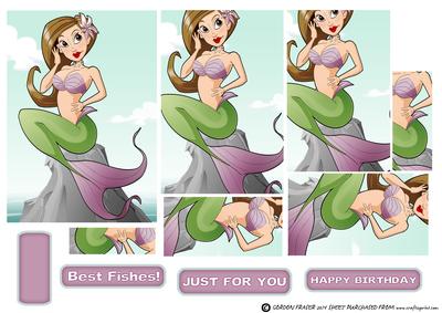 Brown Hair Mermaid Dudess Pyramid