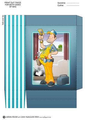 Electrician Dude Mini Gift Bag
