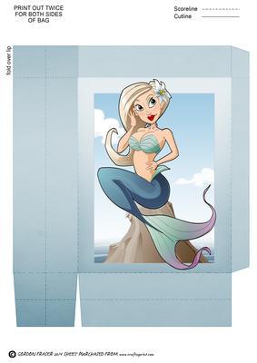 Blonde Mermaid Dudess Gift Bag