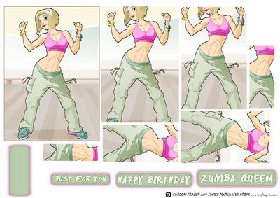 Fitness Dancer Dudess Blonde Hair Pyramid