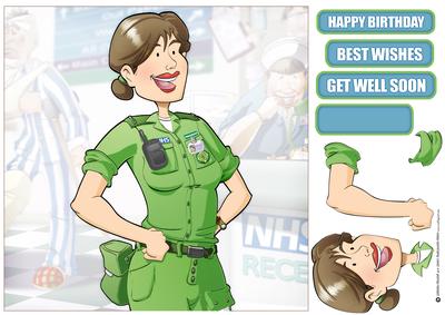 Paramedic Dudess 8x8 Quick Card
