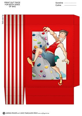 Indoor Climber Dude Mini Gift Bag