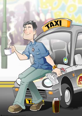 Taxi Dude Silver A4