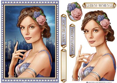 Art Deco Lady Athena Lilac